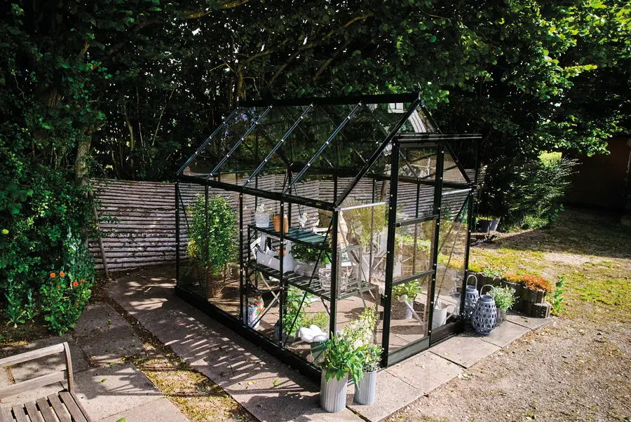 ICON 6 · 4.9 m² (6' x 8') Schwarz mit 3 mm Sicherheitsglas